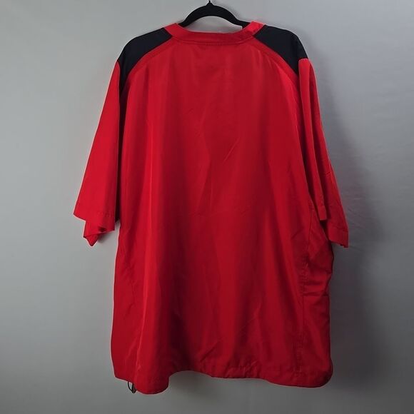 Rutgers Men's Scarlet Knights Red Black Windbreaker Shirt Nike Sz 3XL Golf Sport - Picture 5 of 10